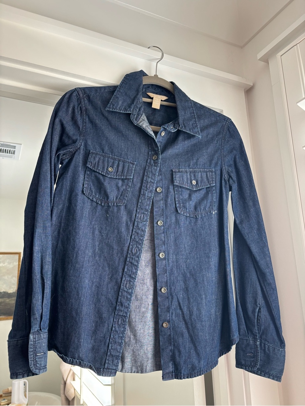 Banana Republic Dark Blue Denim Shirt Jacket